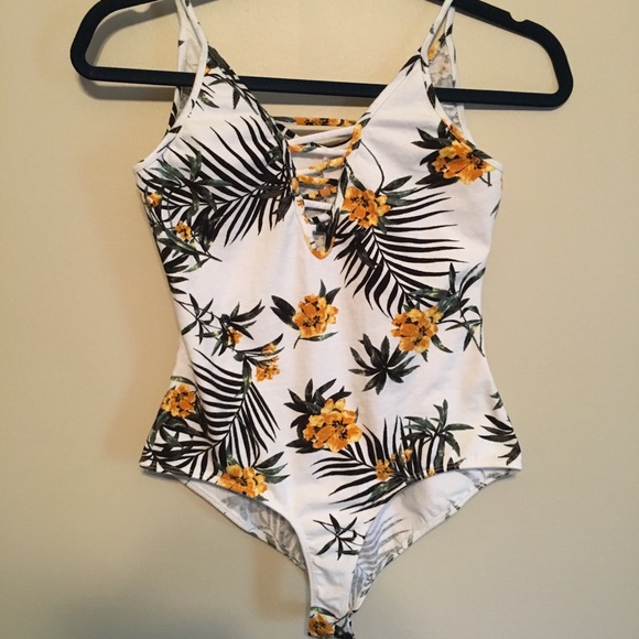 Charlotte Russe Tops - Tropical body suit